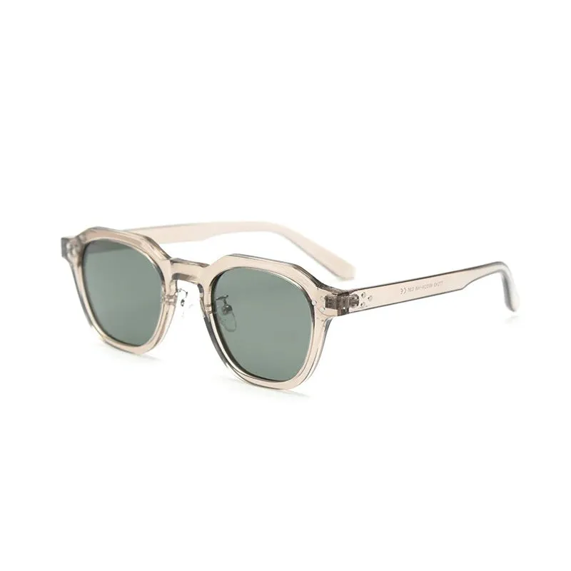 Korean Style Retro Polygon Polarized Lens Sunglasses