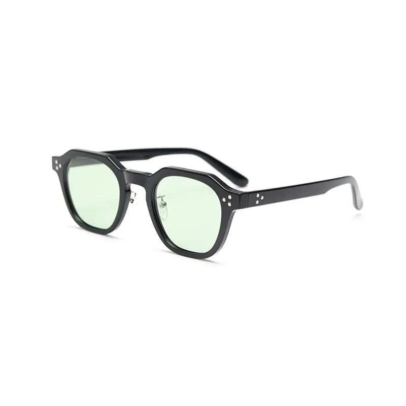 Korean Style Retro Polygon Polarized Lens Sunglasses