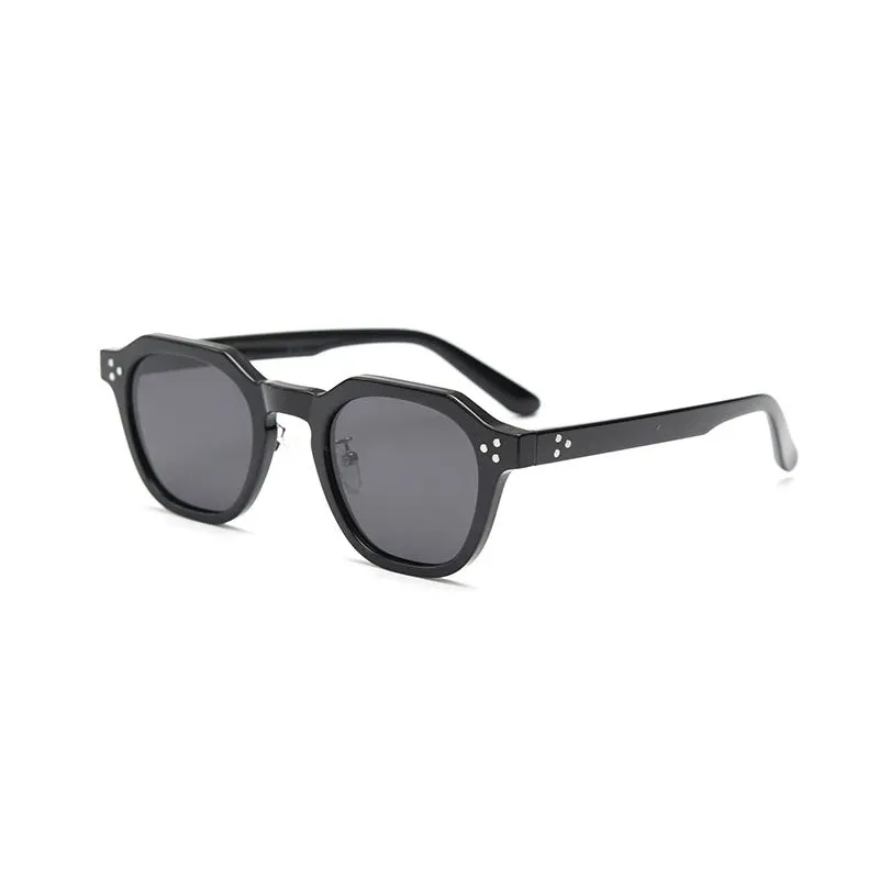 Korean Style Retro Polygon Polarized Lens Sunglasses
