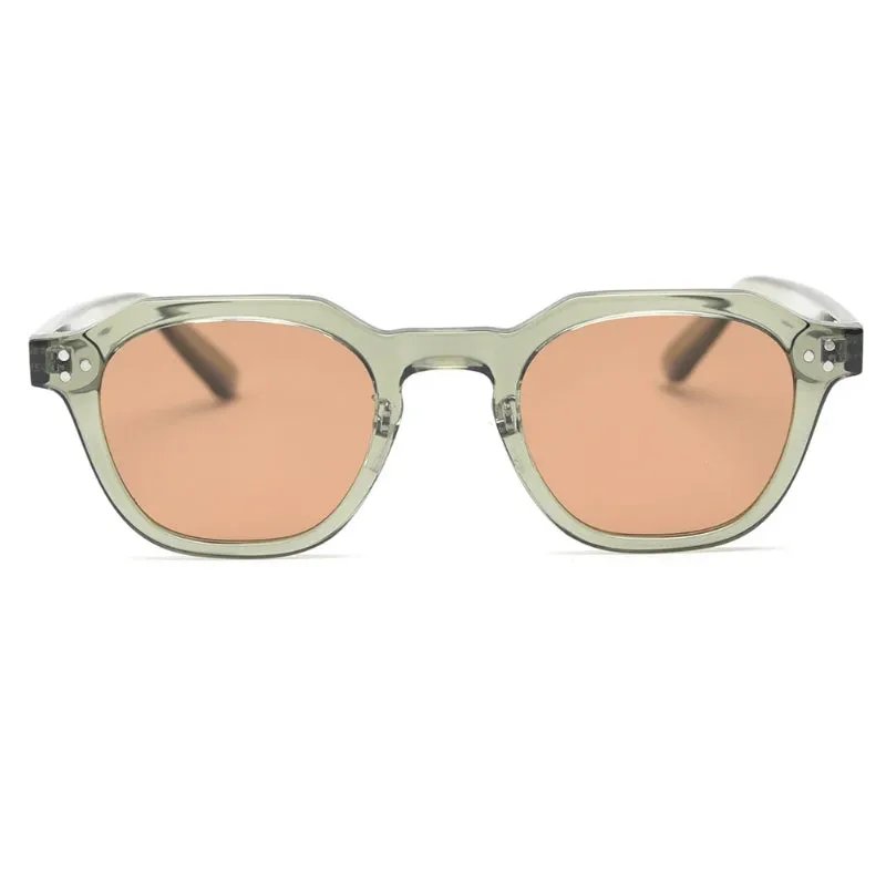 Korean Style Retro Polygon Polarized Lens Sunglasses