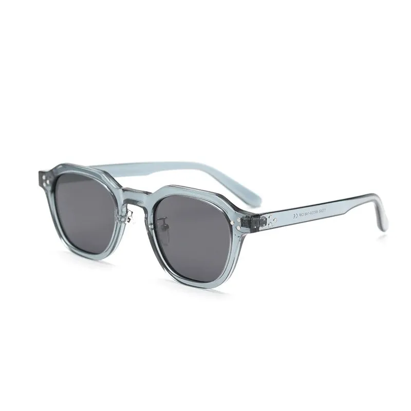 Korean Style Retro Polygon Polarized Lens Sunglasses