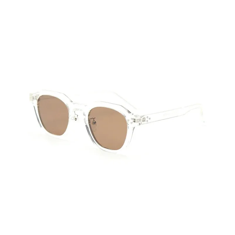 Korean Style Retro Polygon Polarized Lens Sunglasses