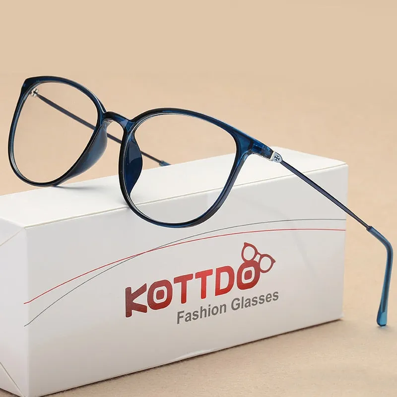 Kottdo Unissex Full Rim Square Polycarbonate Eyeglasses K872