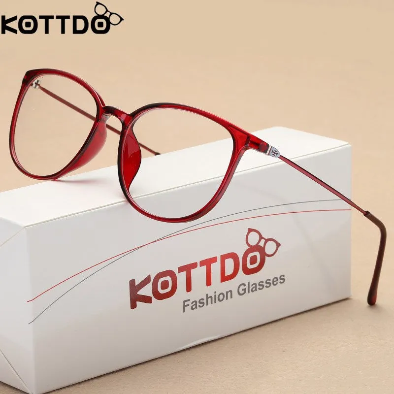 Kottdo Unissex Full Rim Square Polycarbonate Eyeglasses K872