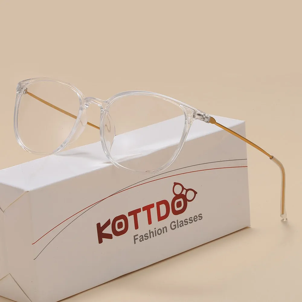 Kottdo Unissex Full Rim Square Polycarbonate Eyeglasses K872