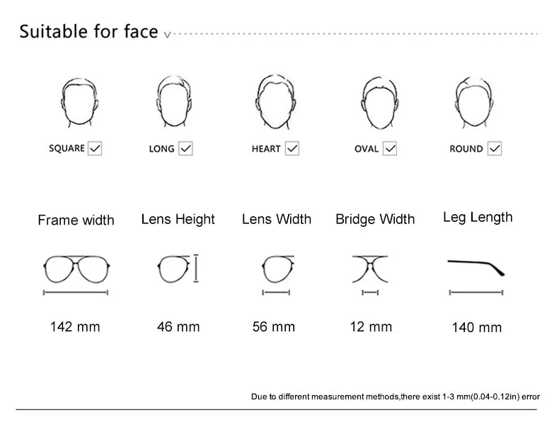 Krasivyy Men's Full Rim Square Double Bridge Titanium Eyeglasses Kr16051
