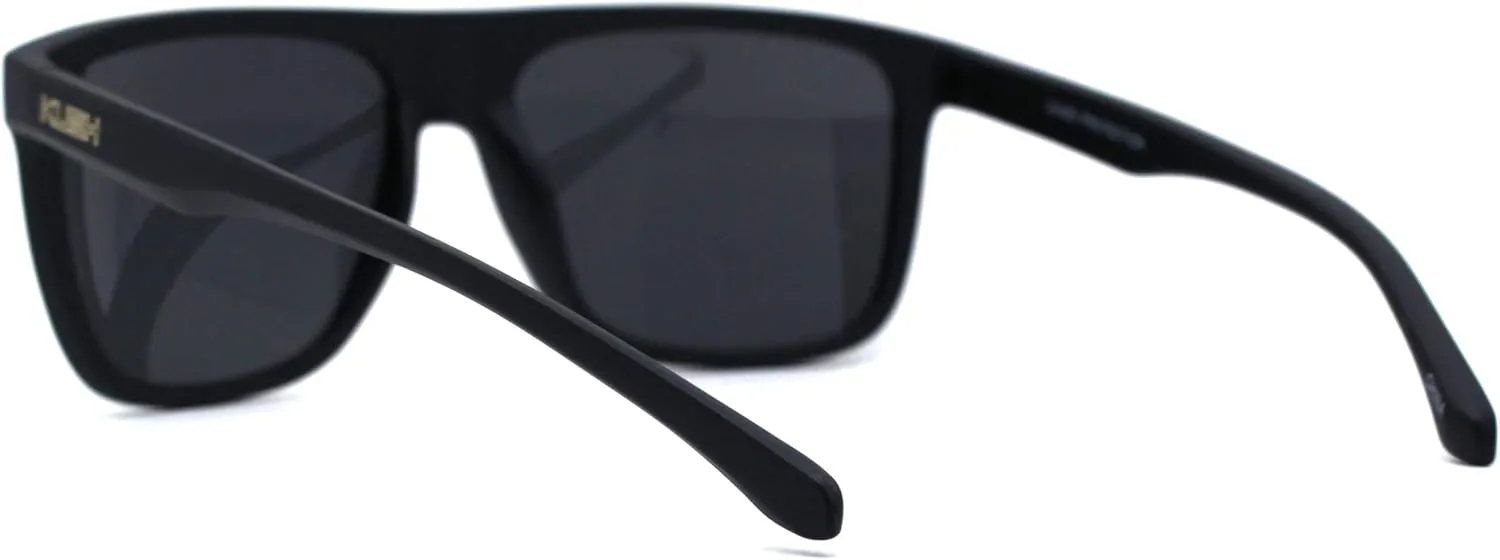 Kush Flat Top Horn Rim Thin Plastic Gangster Sunglasses