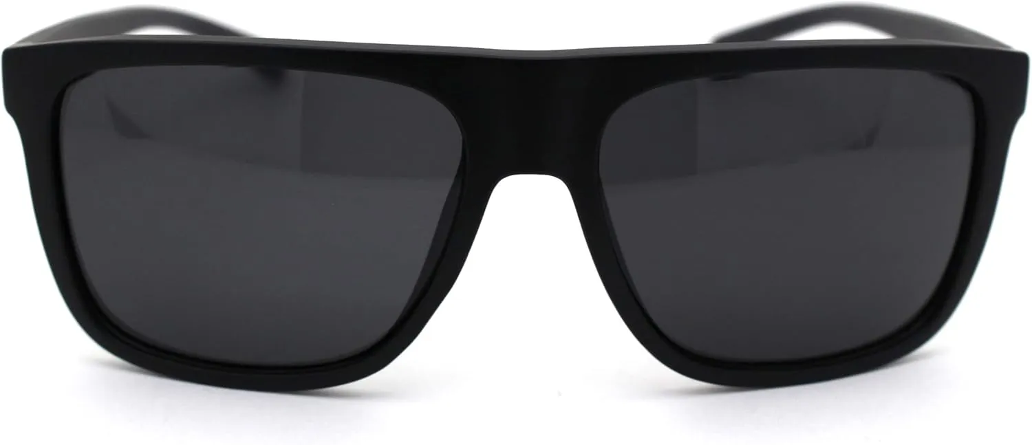 Kush Flat Top Horn Rim Thin Plastic Gangster Sunglasses