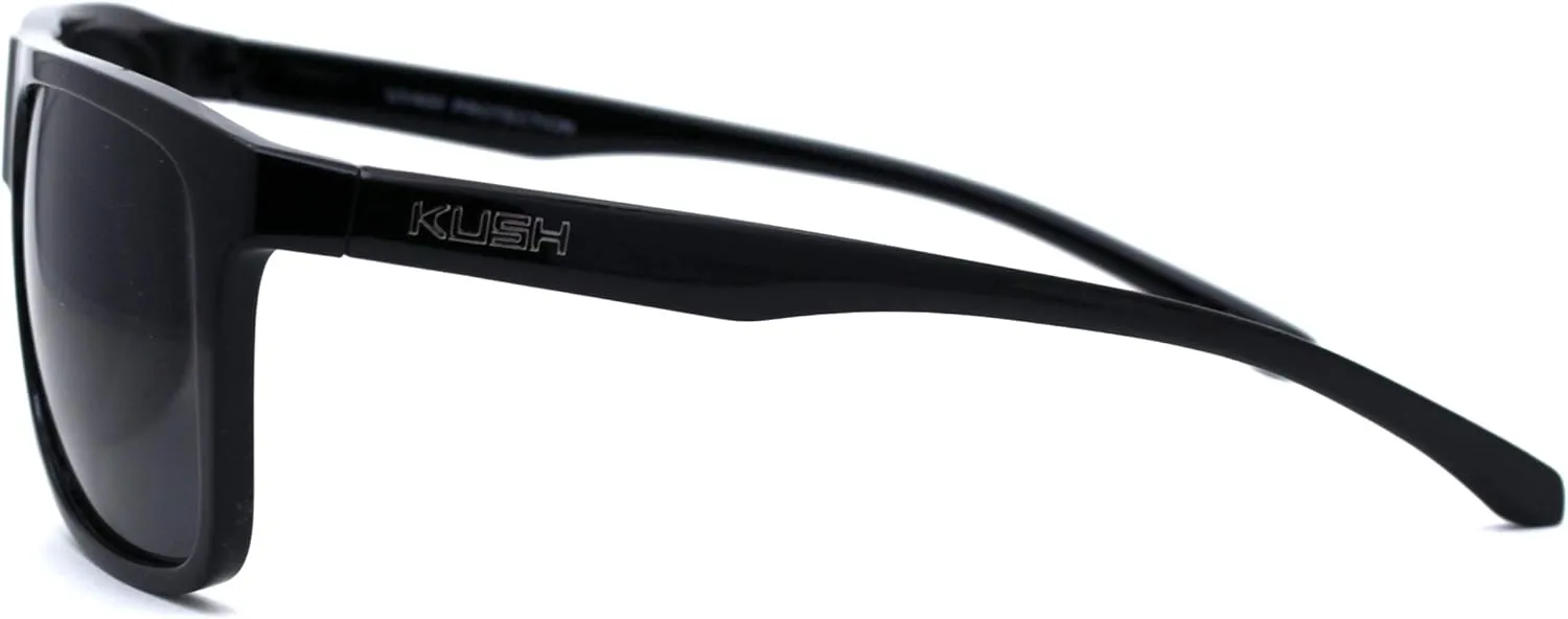 Kush Flat Top Horn Rim Thin Plastic Gangster Sunglasses