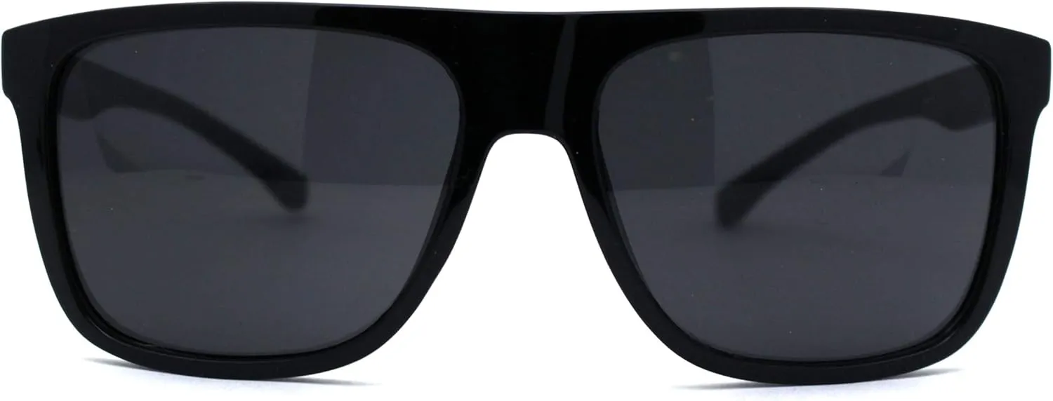 Kush Flat Top Horn Rim Thin Plastic Gangster Sunglasses
