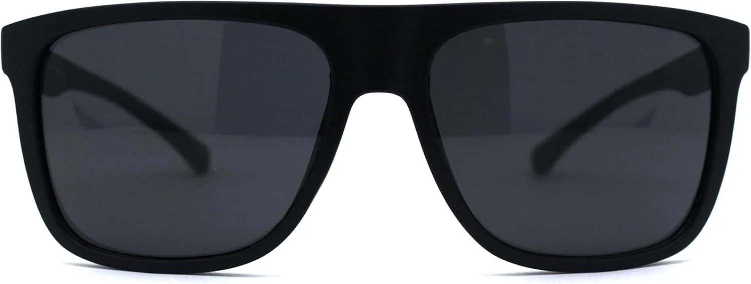 Kush Flat Top Horn Rim Thin Plastic Gangster Sunglasses