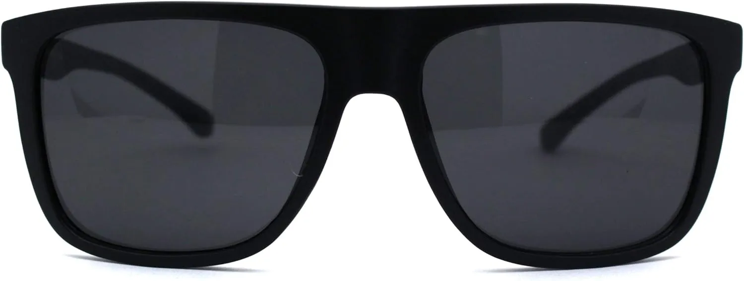 Kush Flat Top Horn Rim Thin Plastic Gangster Sunglasses