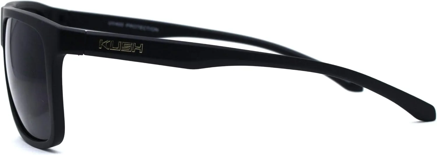 Kush Flat Top Horn Rim Thin Plastic Gangster Sunglasses