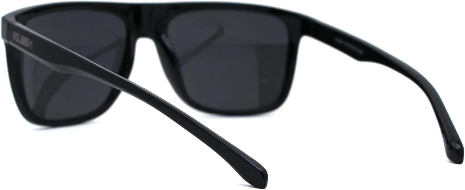 Kush Flat Top Horn Rim Thin Plastic Gangster Sunglasses