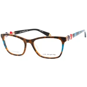 La Matta Women's Eyeglasses - Multicolor Rectangular Plastic Frame | LMV3269 02-09