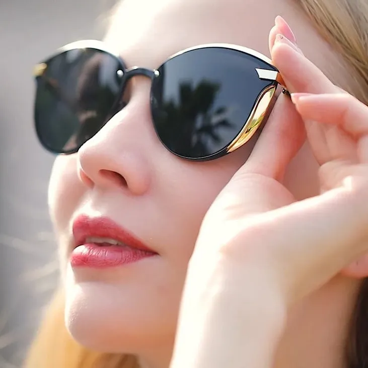 Large Cat Eye Sunglasses Hollywood Vintage Women's Stylish Modern Design