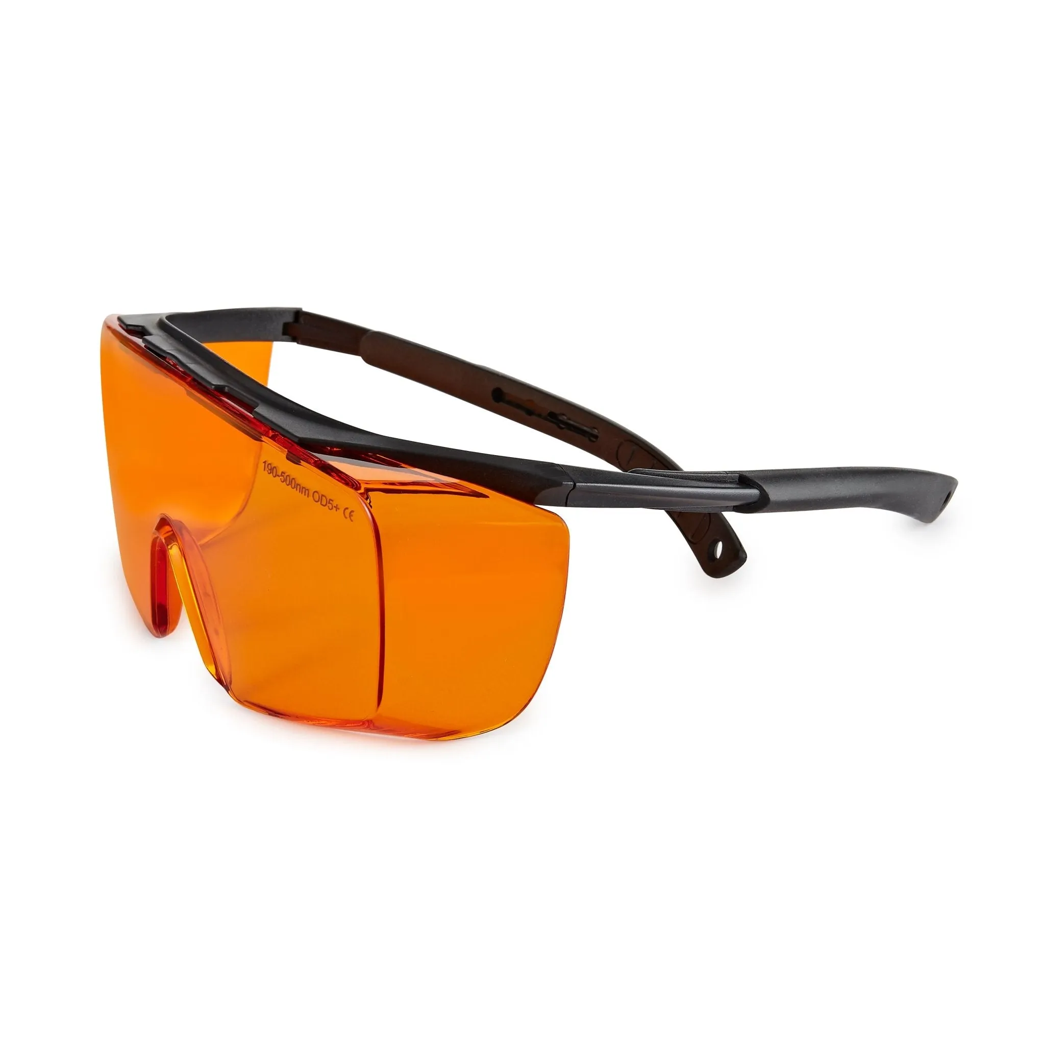 Large UV Light Safety Glasses – Yellow UVC Protective Goggles - EN166 ANSI Z87.1, CE – UV 400