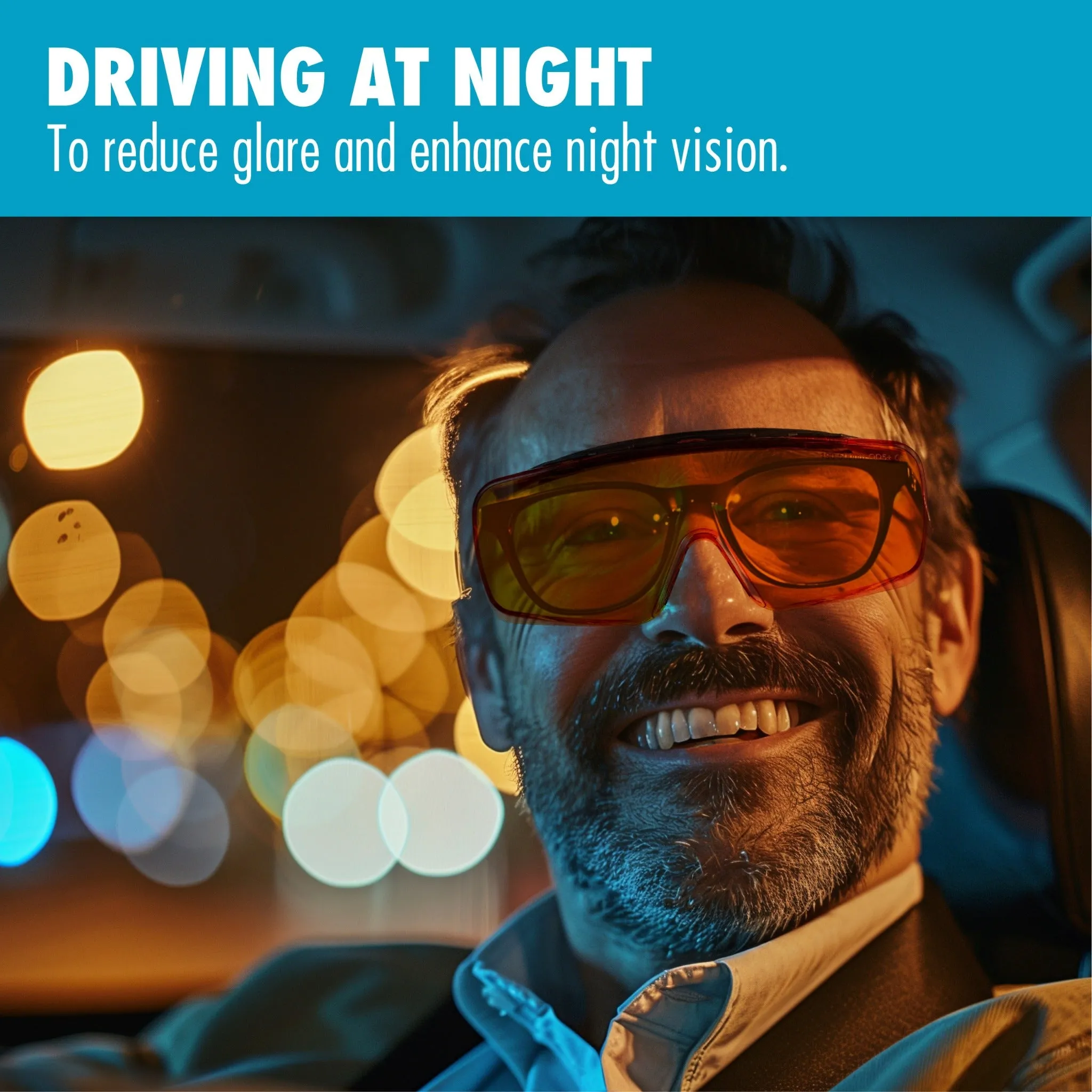 Large UV Light Safety Glasses – Yellow UVC Protective Goggles - EN166 ANSI Z87.1, CE – UV 400