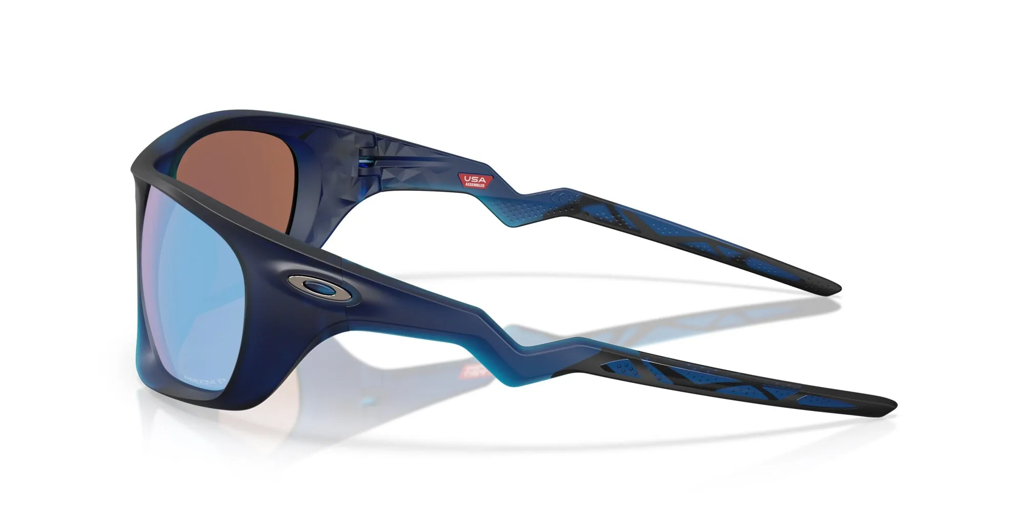Lateralis Prizm Deep Water Polarized Lens with Matte Transparent Blue Frame