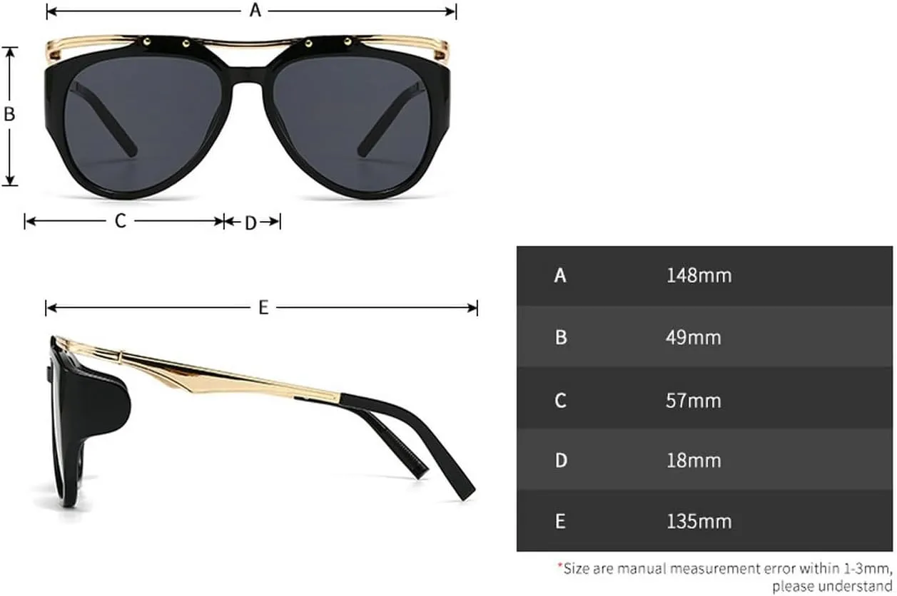 laureles Fashion Oversized Cat Eye Y2k Women Sunglasses Vintage Leopard Gradient Shades UV400 Men Sun Glasses L18