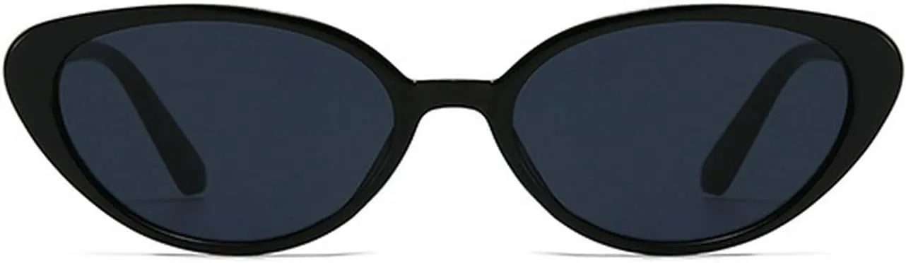 laureles Fashion Small Cat Eye Sunglasses for Women Vintage Wine Red Oval Sun Glasses Men Shades Female