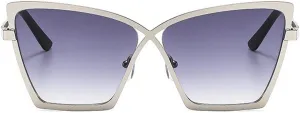 laureles Vintage Cat Eye Y2K Sun Glasses Women Champagne Metal Frame Sunglasses Men Punk Beach Shades Female
