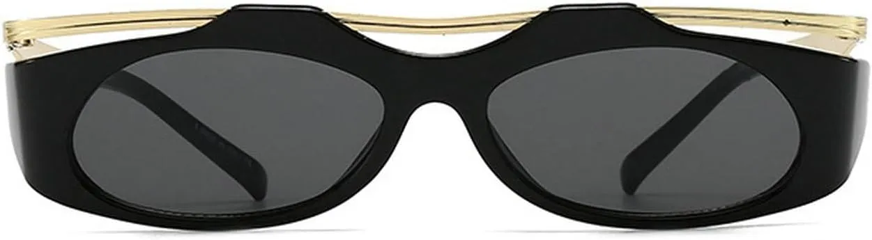 laureles Vintage Cat Eye Y2K Sunglasses Women Fashion Oval Black Grey Sun Glasses Men Punk Travel Shades L17