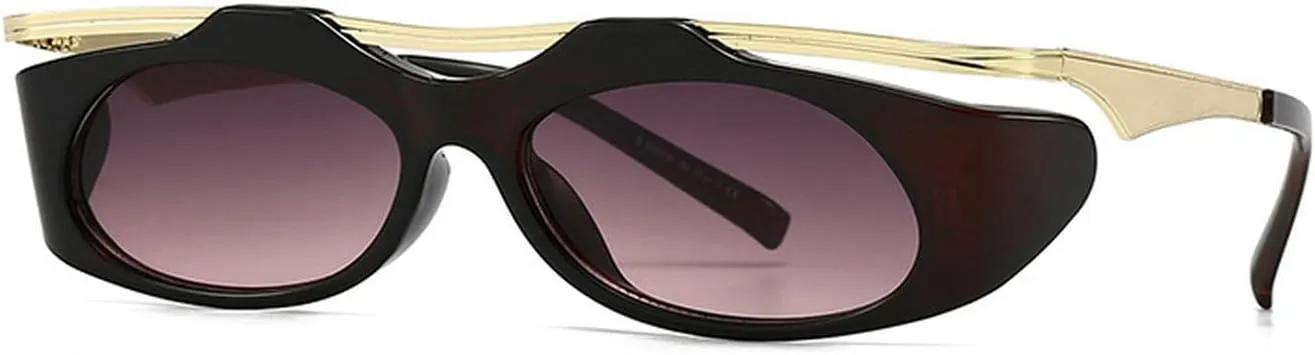 laureles Vintage Cat Eye Y2K Sunglasses Women Fashion Oval Black Grey Sun Glasses Men Punk Travel Shades L17