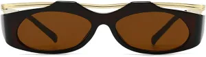 laureles Vintage Cat Eye Y2K Sunglasses Women Fashion Oval Black Grey Sun Glasses Men Punk Travel Shades L17