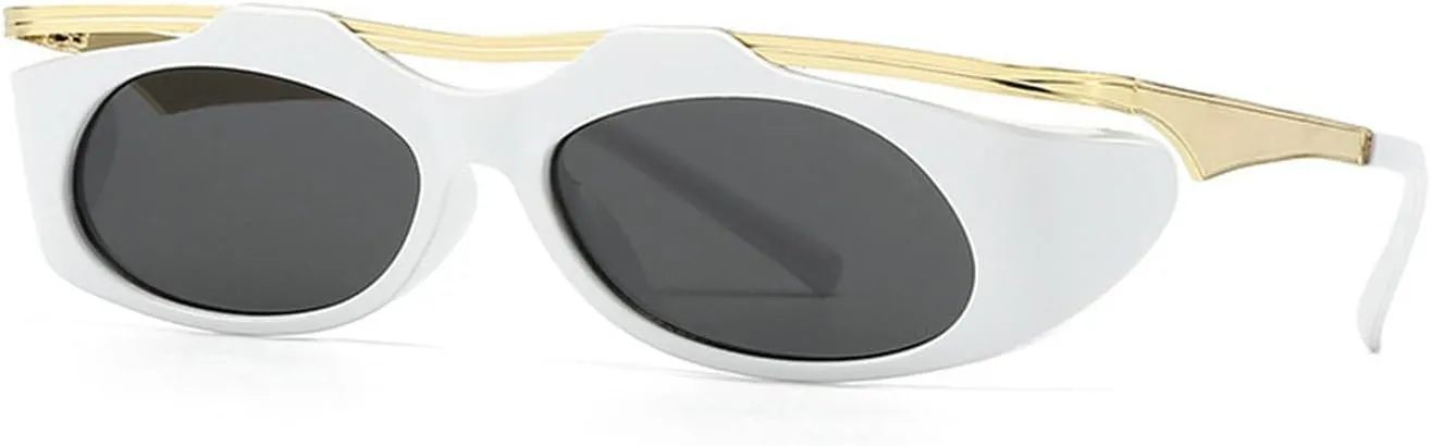 laureles Vintage Cat Eye Y2K Sunglasses Women Fashion Oval Black Grey Sun Glasses Men Punk Travel Shades L17