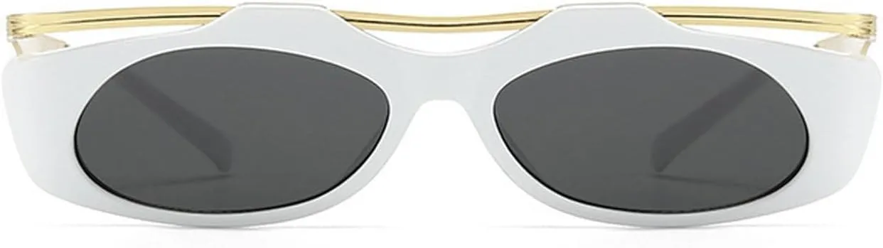 laureles Vintage Cat Eye Y2K Sunglasses Women Fashion Oval Black Grey Sun Glasses Men Punk Travel Shades L17