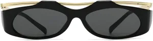 laureles Vintage Cat Eye Y2K Sunglasses Women Fashion Oval Black Grey Sun Glasses Men Punk Travel Shades L17
