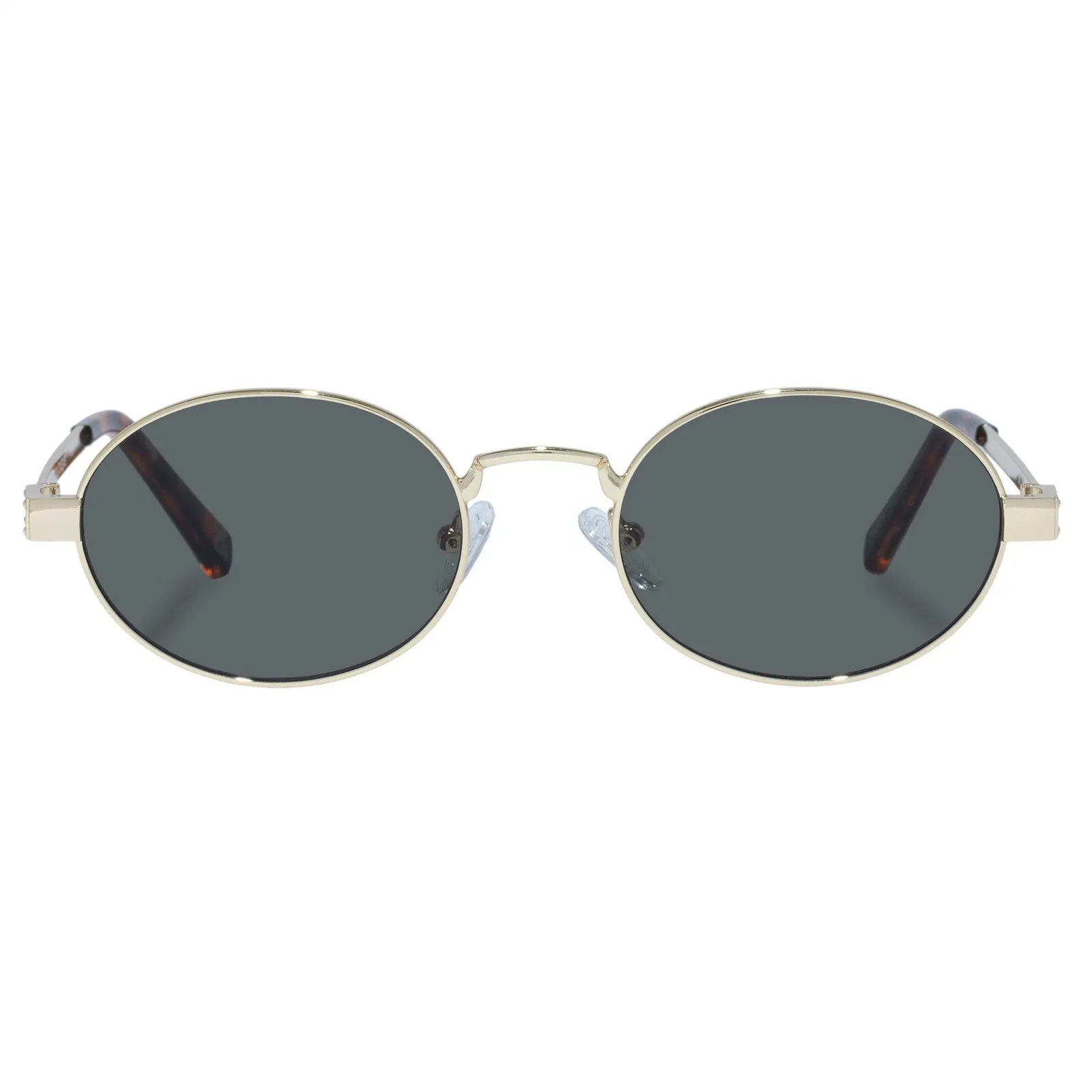 Le Specs Poseidon Deux Sunglasses in Gold and Khaki Mono Lenses