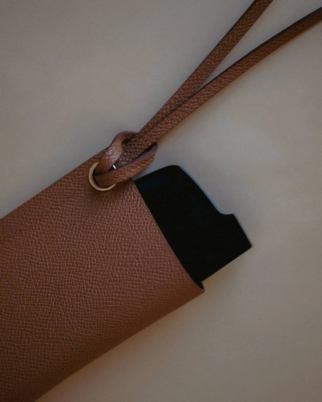 Leather Sunglasses Holder with Strap