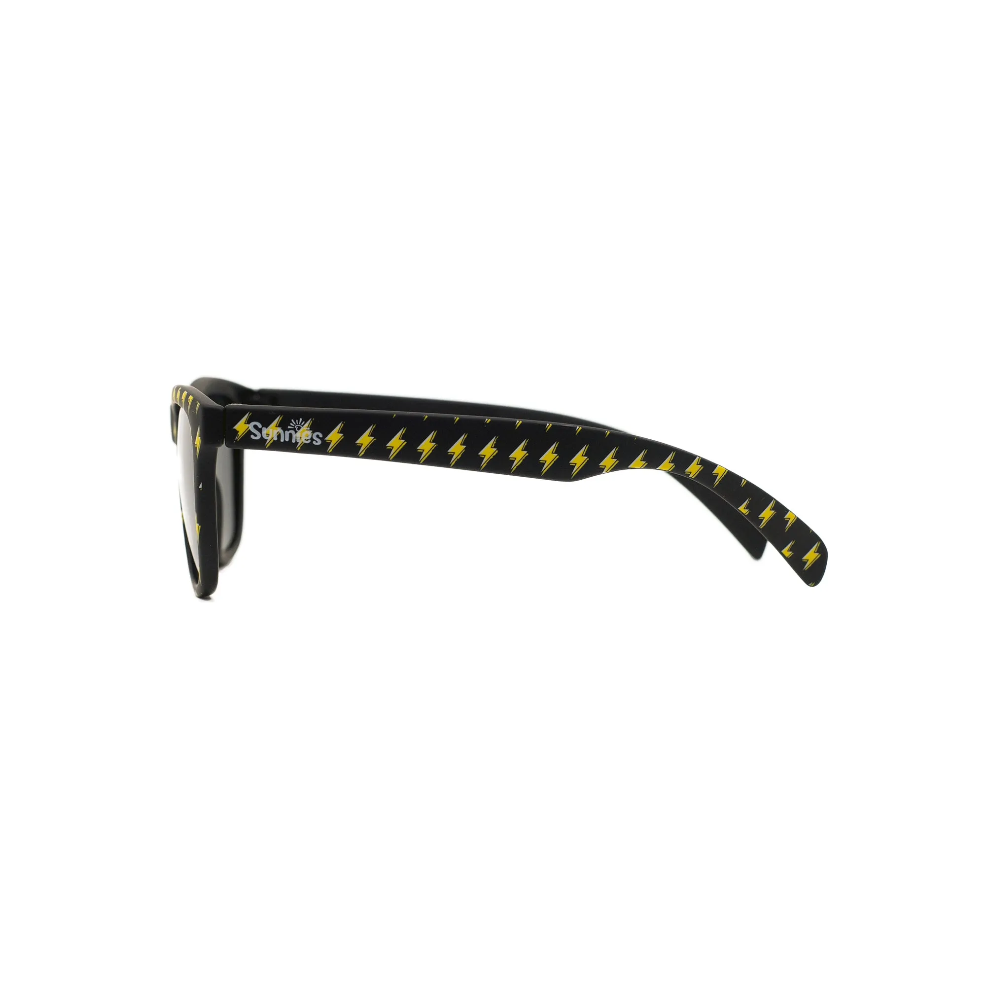 Lightning Never Strikes Twice - Lightening Bolt Print Sunglasses For Kids