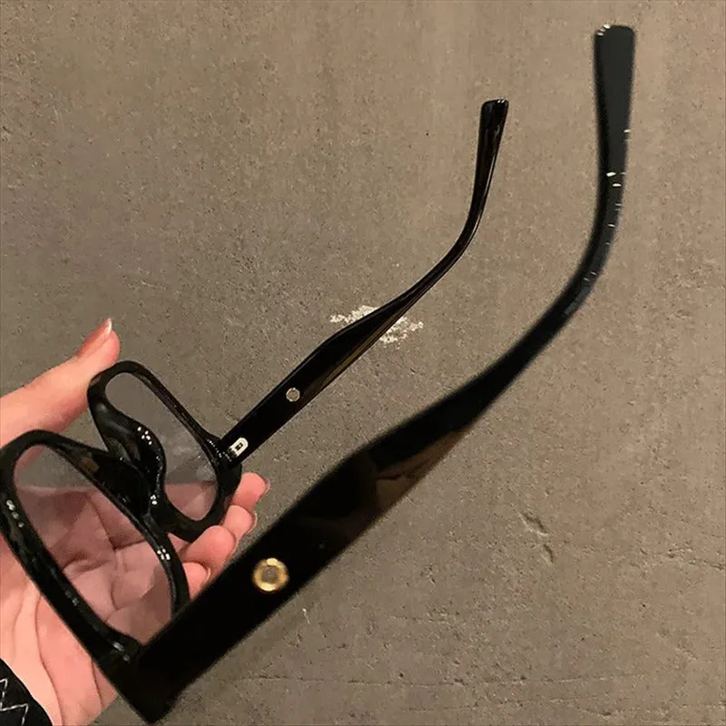 Lightweight and Versatile Oversized Square-Frame Eyeglasses