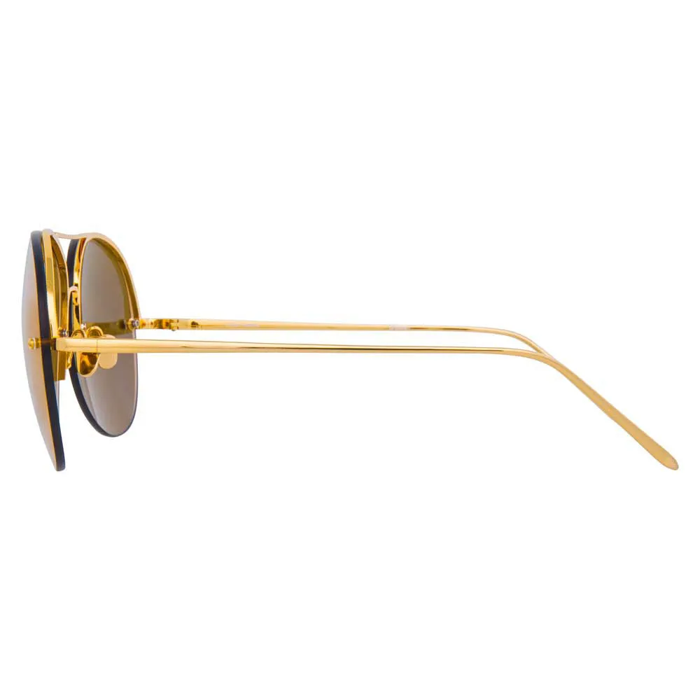 Linda Farrow 574 C1 Aviator Sunglasses