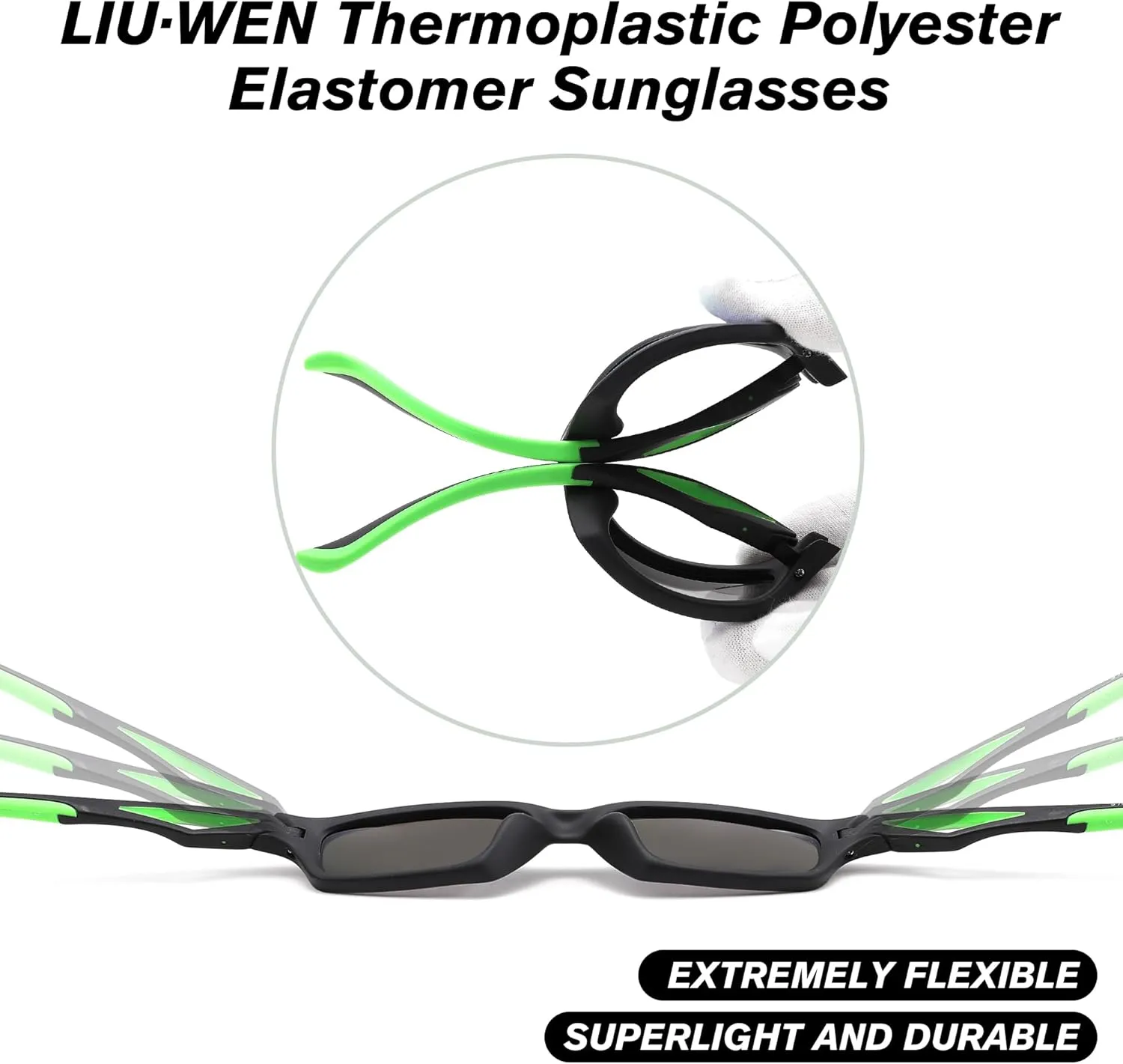 LIU·WEN Kids Baseball Sports Polarized Sunglasses 2 Pack - Flexible Shades With Strap for Boys Girls Age 2-8