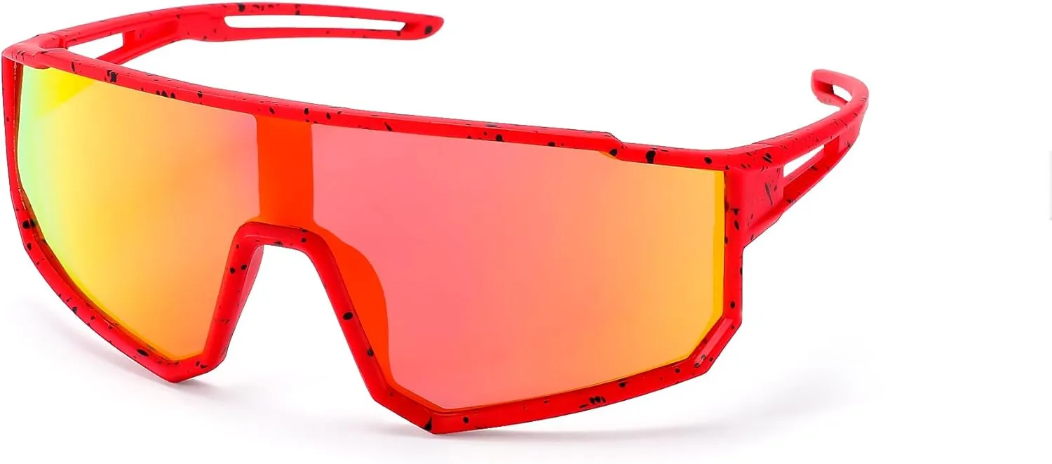 LIU·WEN Kids Sunglasses Polarized Baseball Sunglasses - Flexible Sports Cycling Glasses for Youth Boys Girls Age 6-14