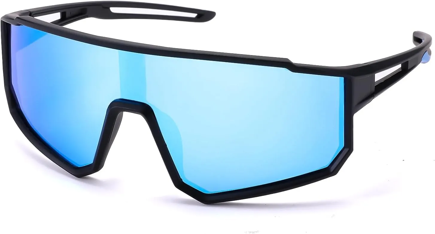LIU·WEN Kids Sunglasses Polarized Baseball Sunglasses - Flexible Sports Cycling Glasses for Youth Boys Girls Age 6-14