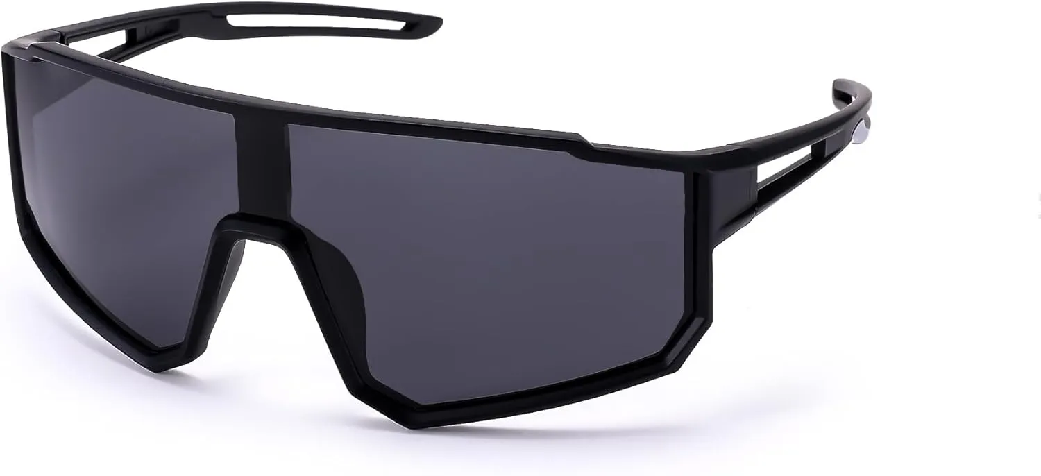 LIU·WEN Kids Sunglasses Polarized Baseball Sunglasses - Flexible Sports Cycling Glasses for Youth Boys Girls Age 6-14