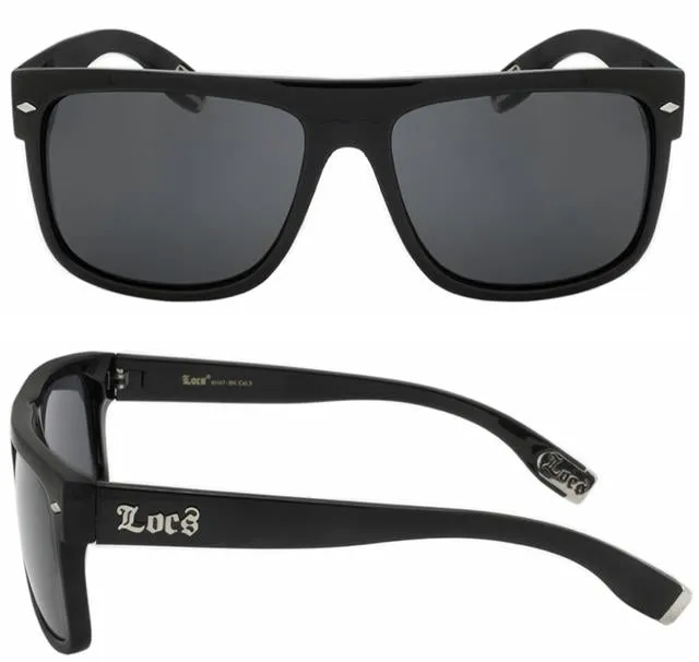 Locs Black Large Classic Sunglasses For Men