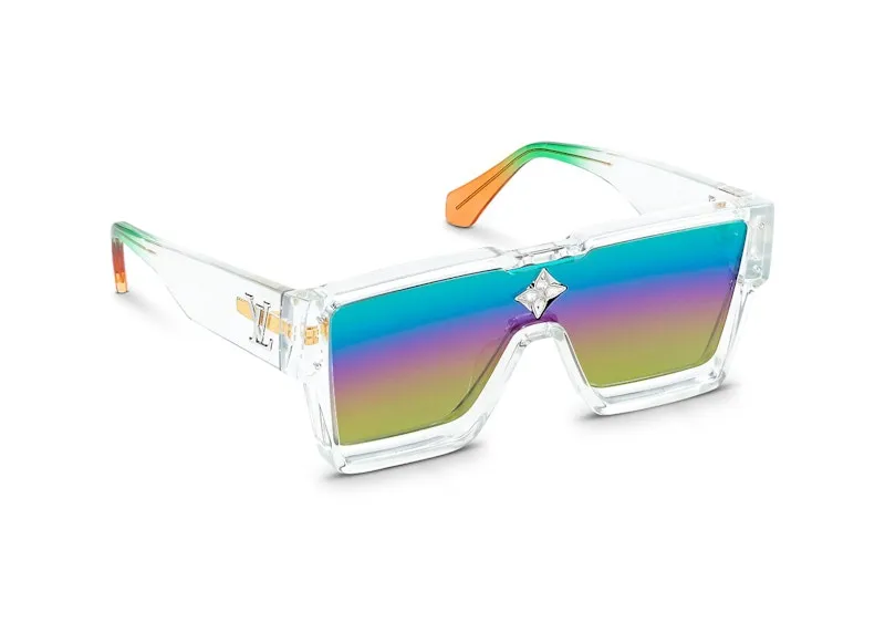 Louis Vuitton Cyclone Sunglasses Clear Multicolor Gradient