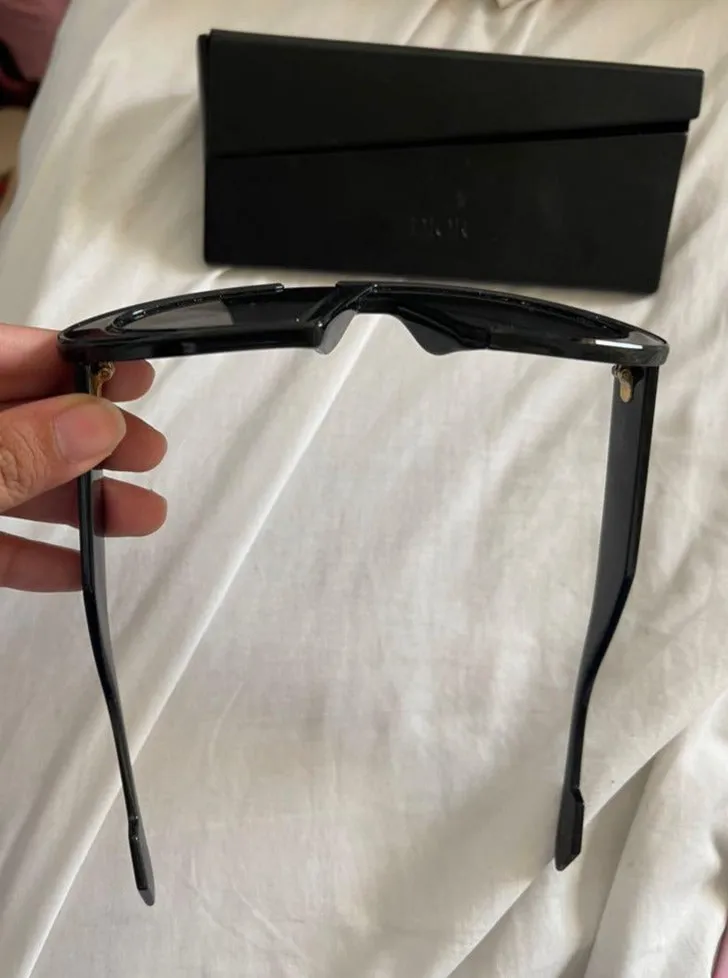 <b> DIOR </b> <br>Oblique Oval Acetate Sunglasses