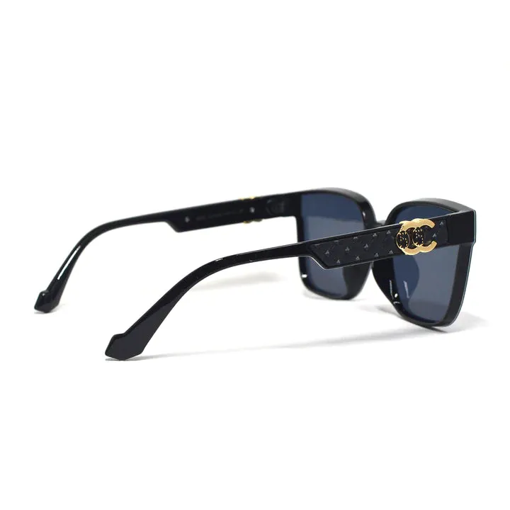 Luv and Co. Chanel Inspired Black Frame Sunglasses