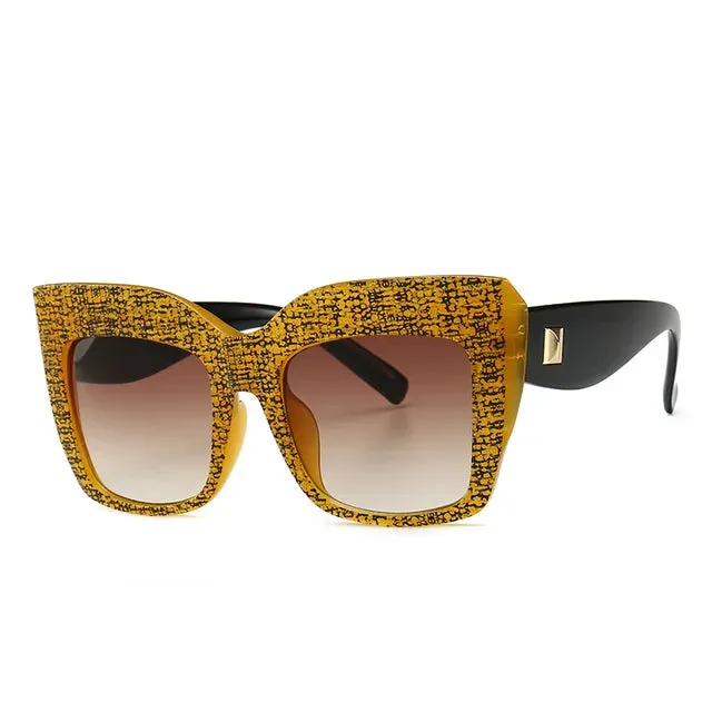 Luxury Design Oversized Cat Eye Sunglasses - Vintage Sun Glasses