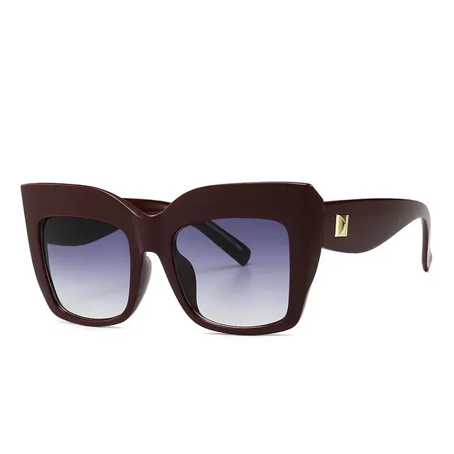 Luxury Design Oversized Cat Eye Sunglasses - Vintage Sun Glasses