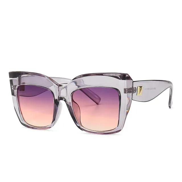 Luxury Design Oversized Cat Eye Sunglasses - Vintage Sun Glasses