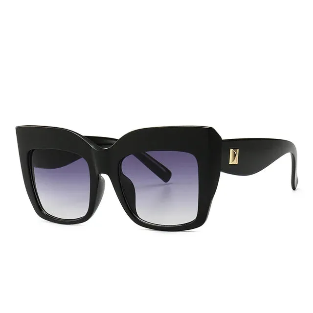 Luxury Design Oversized Cat Eye Sunglasses - Vintage Sun Glasses