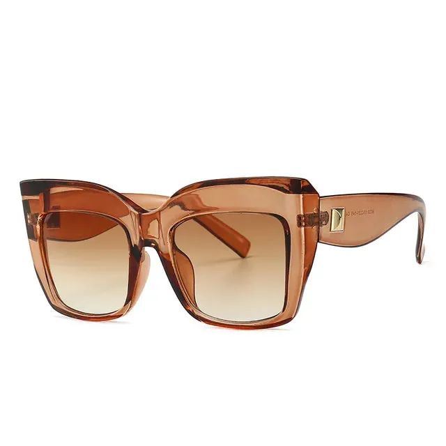 Luxury Design Oversized Cat Eye Sunglasses - Vintage Sun Glasses